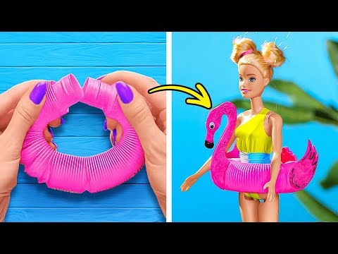 Transformaciones de verano para muñecas Barbie 🏖️👗 Manualidades y trucos modernos para muñecas Transformaciones de verano para muñecas Barbie 🏖️👗 Manualidades y trucos modernos para muñecas