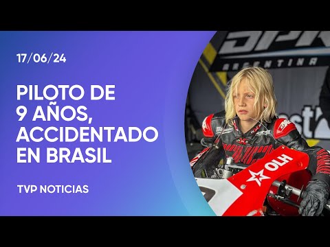 Un piloto de 9 años pelea por su vida en Brasil