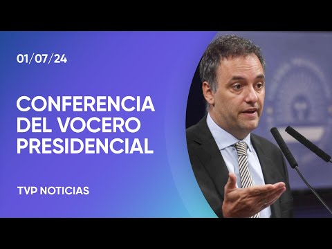 Adorni: “No hay ninguna definición respecto a la baja de la edad de votación” Adorni: “No hay ninguna definición respecto a la baja de la edad de votación”