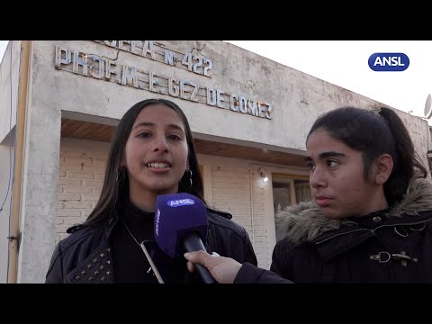 Aimara Gómez, estudiante de la Escuela N°422 ‘Profesora M. E. Gez de Gómez’