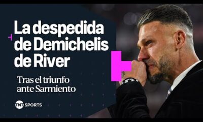 AsÃ­ fue la despedida de MartÃ­n Demichelis tras el triunfo de River sobre Sarmiento