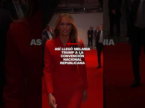 Así fue la llegada de Melania #Trump a la Convención Nacional Republicana Así fue la llegada de Melania #Trump a la Convención Nacional Republicana