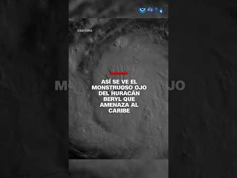 Asi se ve el monstruoso ojo del huracán #Beryl que amenaza al Caribe Asi se ve el monstruoso ojo del huracán #Beryl que amenaza al Caribe