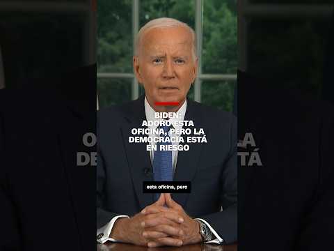 Biden: Adoro esta oficina, pero la democracia está en riesgo Biden: Adoro esta oficina, pero la democracia está en riesgo