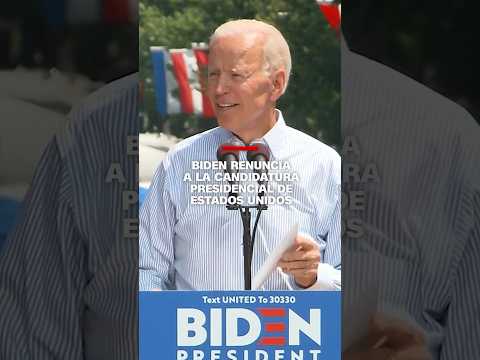 #Biden renuncia a la candidatura presidencial de Estados Unidos #Biden renuncia a la candidatura presidencial de Estados Unidos