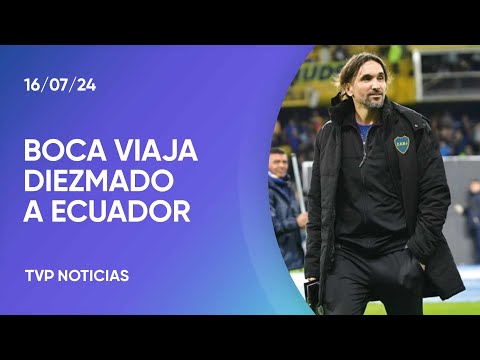 Boca viaja diezmado a Ecuador