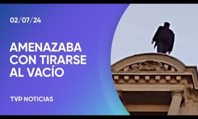 CABA: rescate de los bomberos en el centro