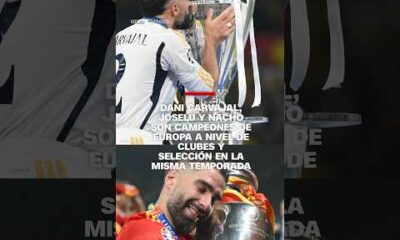 Carvajal, Joselu y Nacho son campeones de Europa en clubes y selección