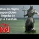 Chaac vs. Poseidón: una estatua es objeto de superstición por la llegada de Beryl a Yucatán