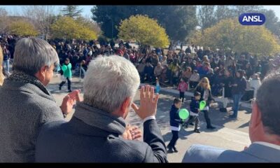 Claudio Poggi acompañó los festejos por el aniversario de Santa Rosa