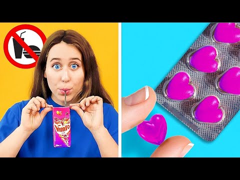 ¡Cómo Colar Snacks en Clase! Trucos Ingeniosos DIY y Manualidades Escolares 🍫✏️