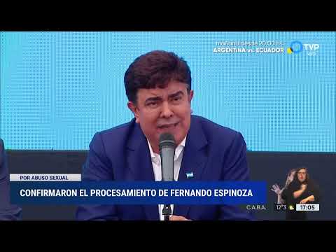 Confirmaron el procesamiento de Fernando Espinoza Confirmaron el procesamiento de Fernando Espinoza