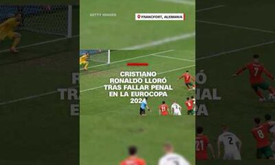 Cristiano Ronaldo terminó en llanto tras fallar penal en la #Eurocopa 2024