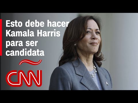 ¿Cuál es el proceso que debe seguir Harris para convertirse en la candidata demócrata