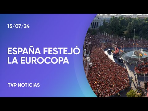 España festejó la Eurocopa en Madrid