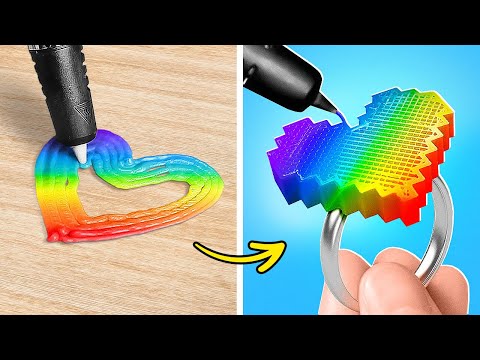 EXPLORA RESINA EPOXI Y BOLÍGRAFO 3D 😍 Increíbles manualidades y joyería DIY 💍 EXPLORA RESINA EPOXI Y BOLÍGRAFO 3D 😍 Increíbles manualidades y joyería DIY 💍