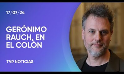 Gerónimo Rauch, listo para un show consagratorio en el Colón