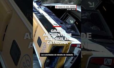 Grave accidente de autobús en Cataluña