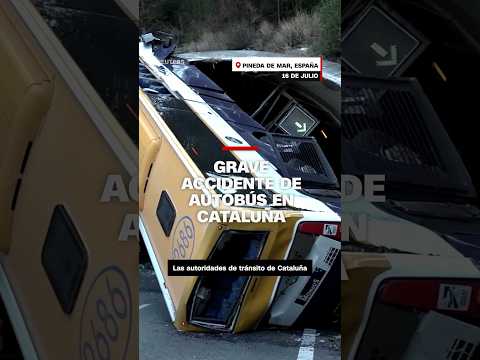 Grave accidente de autobús en Cataluña Grave accidente de autobús en Cataluña