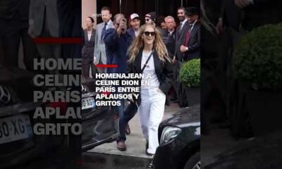 Homenajean a Celine Dion en Paris entre aplausos y gritos