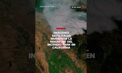 Imágenes satelitales muestran la magnitud del incendio Park en California