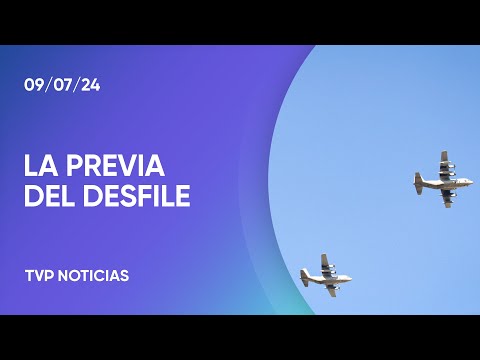 La previa del desfile militar La previa del desfile militar