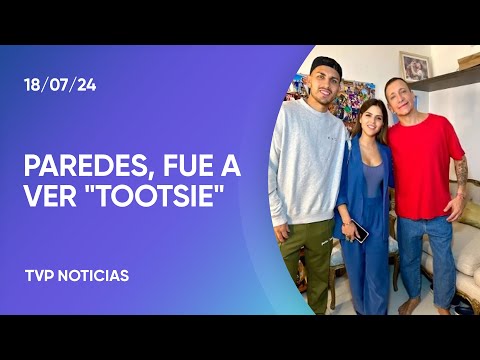 Leandro Paredes, ovacionado cuando fue a ver Tootsie