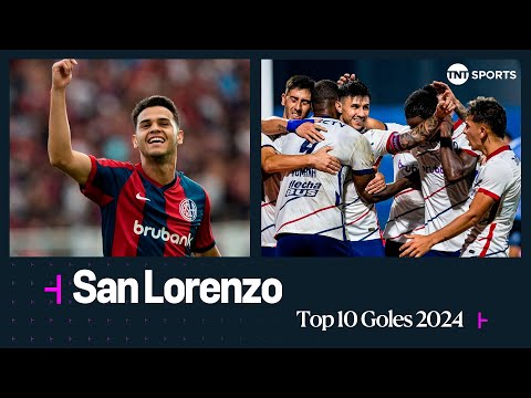Los 10 mejores goles de #SanLorenzo en la #LPF en el primer semestre de 2024