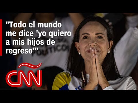 Maria Corina Machado confía en la victoria de González y en una transición pacífica para Venezuela