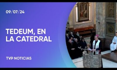 Milei participó en el Tedeum por el 9 de julio en la Catedral Metropolitana