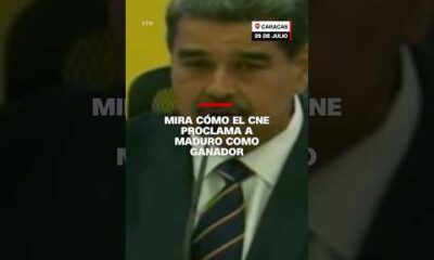 Mira cómo el CNE proclama a Maduro como ganador de las elecciones en Venezuela