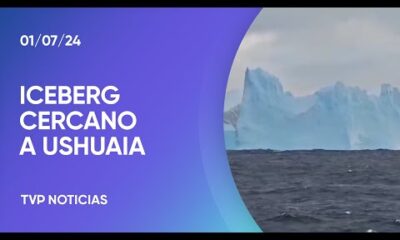 Monitorean un iceberg que apareció en Ushuaia