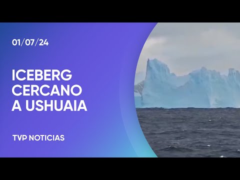 Monitorean un iceberg que apareció en Ushuaia Monitorean un iceberg que apareció en Ushuaia