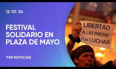 Plaza de Mayo: festival y reclamo