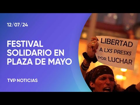 Plaza de Mayo: festival y reclamo Plaza de Mayo: festival y reclamo