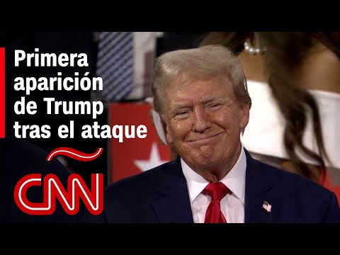 Primera aparición de Donald Trump tras el intento de magnicidio durante la Convención Republicana Primera aparición de Donald Trump tras el intento de magnicidio durante la Convención Republicana