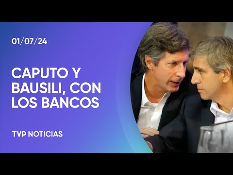 Reunión de Caputo y Bausili con los bancos