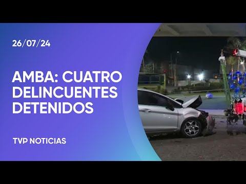 Robo, persecución, tiroteo y choque en Avellaneda Robo, persecución, tiroteo y choque en Avellaneda