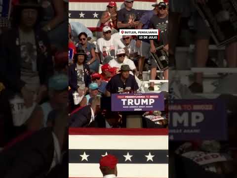 Sonidos de detonaciones interrumpen discurso de Donald Trump Sonidos de detonaciones interrumpen discurso de Donald Trump