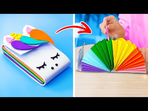 Trucos geniales para la escuela y proyectos de papelería DIY que no podrás creer. 📝✨