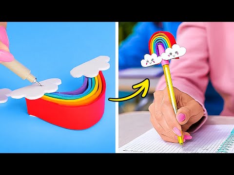 ¡TRUCOS Y MANUALIDADES ESCOLARES PARA MEJORAR INSTANTÁNEAMENTE TU ESTADO DE ÁNIMO! 🎒✨