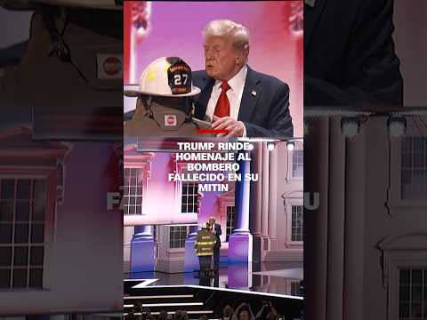 #Trump rinde homenaje al bombero fallecido en su mitin en Pensilvania #Trump rinde homenaje al bombero fallecido en su mitin en Pensilvania
