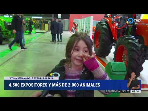 Última semana de la Expo Rural 2024: más de 2.000 animales y 4.500 expositores