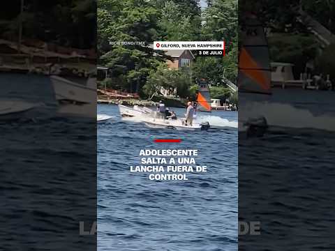 Un adolescente es aclamado como héroe tras detener un bote fuera de control Un adolescente es aclamado como héroe tras detener un bote fuera de control