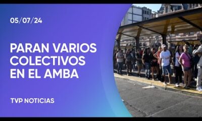 Un paro en reclamo del pago de sueldos y aguinaldo afecta a colectivos en CABA y Gran Buenos Aires