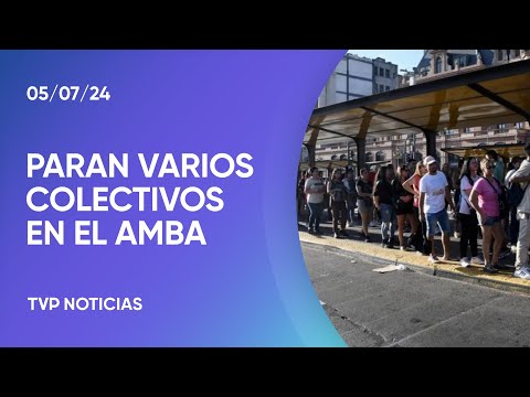 Un paro en reclamo del pago de sueldos y aguinaldo afecta a colectivos en CABA y Gran Buenos Aires