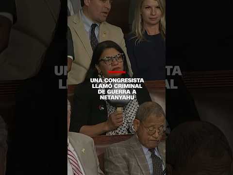 Una congresista llamó criminal de guerra a Netanyahu Una congresista llamó criminal de guerra a Netanyahu