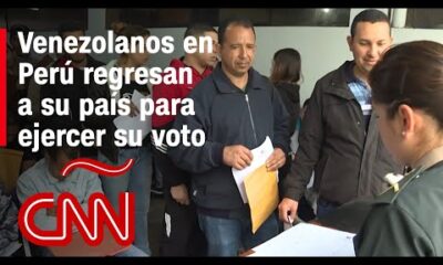 Venezolanos en Perú viajan a su país para votar en las elecciones presidenciales