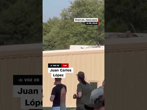 Video muestra al atacante de Trump en el techo de un edificio Video muestra al atacante de Trump en el techo de un edificio