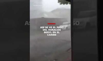 Vientos y lluvias catastróficas, así se ve el paso del huracán Beryl en el Caribe